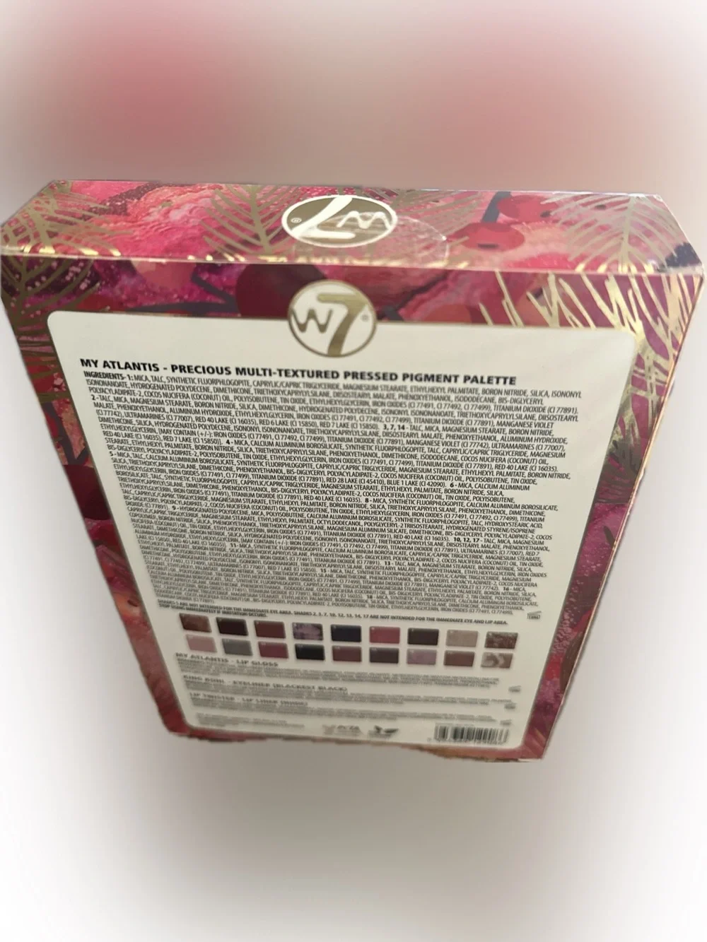 W7 In Your Dreams My Atlantis Eyeshadow Palette Lip Liner Gloss Makeup Gift Set